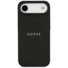 Guess Grained Ring MagSafe - dėklas skirtas Apple iPhone Air juodas