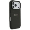 Guess Grained Ring MagSafe - dėklas skirtas Apple iPhone 17 Pro juodas
