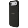 Guess Grained Ring MagSafe - dėklas skirtas Apple iPhone Air juodas