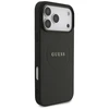 Dėklas Guess Grained Ring MagSafe - Case Apple iPhone 17 Pro Max juodas