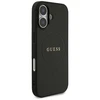 „Guess Grained Ring MagSafe“ dėklas, skirtas Apple iPhone 17, juodas
