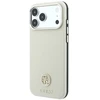 Dėklas Guess Grained Round Strass Logo MagSafe do iPhone 18 Pro / 17 Pro smėlio spalva