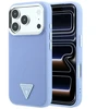 Dėklas Guess Grained Triangle Logo MagSafe do iPhone 18 Pro / 17 Pro mėlyna