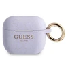 Guess apsauginis dėklas GUA3SGGEU silikoninis blizgus, skirtas AirPods 3 purpurinis