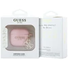 Dėklas Guess GUA4LECG4P AirPods 4 cover rožinės spalvos silikoninis 4G Charm