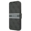 Dėklas Guess GUBKP13L4GDGR iPhone 13 Pro / 13 6.1" pilkas/pilkas book 4G Stripe