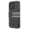 Dėklas Guess GUBKP13L4GDGR iPhone 13 Pro / 13 6.1" pilkas/pilkas book 4G Stripe
