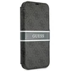 Dėklas Guess GUBKP13L4GDGR iPhone 13 Pro / 13 6.1" pilkas/pilkas book 4G Stripe