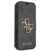 Dėklas Apple iPhone 13 Pro Max Guess Book 4G Big Metal Logo (GUBKP13X4GMGGR) pilkos spalvos