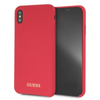 Guess GUHCI65LSGLRE iPhone Xs Max raudonas/raudonas kietas silikoninis dėklas