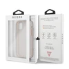 GUESS kietas dėklas blizgučiais GUHCN58PCGLPI IPHONE 11 PRO Rožinis