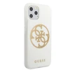 Apple iPhone 11 Pro Max Guess Hard dėklas Glitter 4G Circle Logo (GUHCN65TPUWHGLG) baltos spalvos