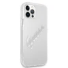 Dėklas GUESS GUHCP12LKTRSVSI IPHONE 12 PRO MAX 6.7 "TRANSPARENT HARDCASE VINTAGE SCRIPT Sidabrinis