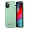 Dėklas GUESS GUHCP12MLSLMGGN IPHONE 12/12 PRO 6.1 "Žalias/Žalias HARDCASE METAL LOGO SCRIPT