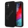 Apple iPhone 12 Mini Guess dėklas Script Vintage (GUHCP12SLSVSBK) juodos spalvos