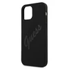 Apple iPhone 12 Mini Guess dėklas Script Vintage (GUHCP12SLSVSBK) juodos spalvos