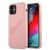 Apple iPhone 12 Mini Guess dėklas Script Vintage (GUHCP12SLSVSPI) rožinės spalvos