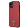 Guess Saffiano V - dėklas skirtas Apple iPhone 12 Mini red