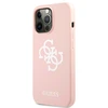 Dėklas GUESS GUHCP13LLS4GWPI IPHONE 13 PRO / 13 6.1 "Rožinis / Rožinis HARD CASE SILICONE 4G LOGO