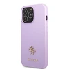 Apple iPhone 13 Pro Guess dėklas Saffiano 4G Small Metal Logo violetinės spalvos