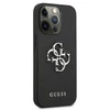 Dėklas GUESS HARD CASE GUHCP13LSA4GSBK IPHONE 13 PRO SAFFIANO METAL LOGO Juodas