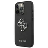 Dėklas GUESS HARD CASE GUHCP13LSA4GSBK IPHONE 13 PRO SAFFIANO METAL LOGO Juodas