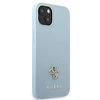 Apple iPhone 13 Mini Guess dėklas Saffiano 4G Small Metal Logo (GUHCP13SPS4MB) mėlynos spalvos