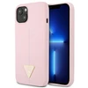 Apple iPhone 13 Mini Guess dėklas silikoninis Triangle (GUHCP13SSLTGU) violetinės spalvos