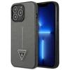 Apple iPhone 13 Pro Max Guess dėklas Saffianotriangle Logo (GUHCP13XPSATLG) sidabrinės spalvos