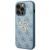 Guess GUHCP14L4GMGBL iPhone 14 Pro 6,1" mėlynas kietas dėklas 4G Big Metal Logo