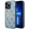 Guess GUHCP14L4GMGBL iPhone 14 Pro 6,1" mėlynas kietas dėklas 4G Big Metal Logo