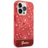 „Guess“ GUHCP14LHGBNHR iPhone 14 Pro 6.1" raudonas/raudonas kietas dėklas su „Bandana Paisley“ raštu