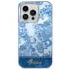 Apple iPhone 14 Pro Guess dėklas Porcelain Collection mėlynos spalvos