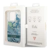Apple iPhone 14 Pro Guess dėklas Flower Liquid Glitter žalios spalvos