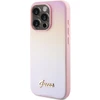 Apple iPhone 14 Pro Guess dėklas Saffiano Iridescent Script (GUHCP14LPSAIRSP) rožinės spalvos