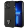 Apple iPhone 14 Pro Guess dėklas Saffianotriangle Logo (GUHCP14LPSATLK) juodos spalvos