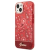 Apple iPhone 14 Plus Guess dėklas Bandana Paisley raudonos spalvos