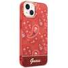 Apple iPhone 14 Plus Guess dėklas Bandana Paisley raudonos spalvos