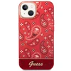 Apple iPhone 14 Plus Guess dėklas Bandana Paisley raudonos spalvos