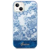 Apple iPhone 14 Plus Guess dėklas Porcelain Collection mėlynos spalvos