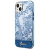 Apple iPhone 14 Plus Guess dėklas Porcelain Collection mėlynos spalvos
