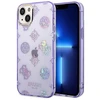 „Guess“ GUHCP14MHTPPTL iPhone 14 Plus/15 Plus 6.7" kietas alyvinis dėklas su bijūnų blizgučiais