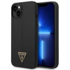 Guess dėklas, skirtas iPhone 14 Plus 6,7 GUHCP14MSLTGK juodas kietas silikono linija - trikampis