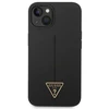 Guess dėklas, skirtas iPhone 14 Plus 6,7 GUHCP14MSLTGK juodas kietas silikono linija - trikampis