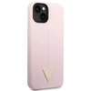 Apple iPhone 14 Plus Guess dėklas Silicone Triangle violetinės spalvos