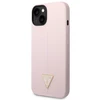 Apple iPhone 14 Plus Guess dėklas Silicone Triangle violetinės spalvos
