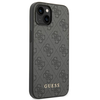 Apple iPhone 14 Guess Dėklas 4G Metal Gold Logo pilkos spalvos