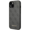 Apple iPhone 14 Guess Dėklas 4G Metal Gold Logo pilkos spalvos