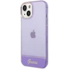 Guess GUHCP14SHGCOU Apple iPhone 14 / 15 / 13 6.1" dėklas telefonui violetinės spalvos hardcase Translucent
