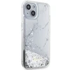 Apple Guess telefono dėklas iPhone 14 6,1 GUHCP14SLCSGSGH baltas hard telefono dėklas Liquid Glitter Marble